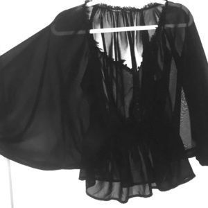 Black sheer top